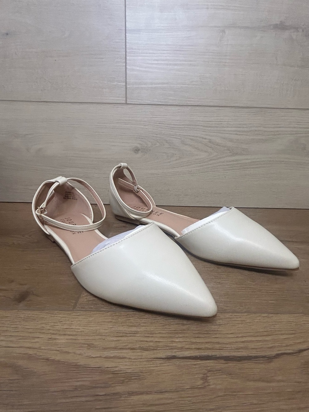 Journee Collection Women's REBA Ballet Flat, Bone 8.5